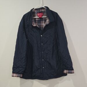 Browning Heritage Collection Navy Quilted Reversible Chore/Utility Jacket